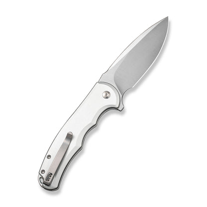 CIVIVI Knives™ Praxis Button Lock C18026E-2 Silver Aluminum Nitro-V Stainless Steel Pocket Knife