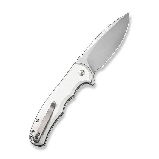 CIVIVI Knives™ Praxis Button Lock C18026E-2 Silver Aluminum Nitro-V Stainless Steel Pocket Knife