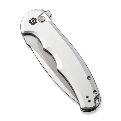 CIVIVI Knives™ Praxis Button Lock C18026E-2 Silver Aluminum Nitro-V Stainless Steel Pocket Knife