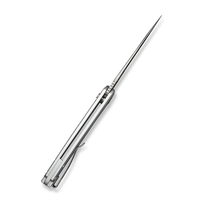 CIVIVI Knives™ Praxis Button Lock C18026E-2 Silver Aluminum Nitro-V Stainless Steel Pocket Knife
