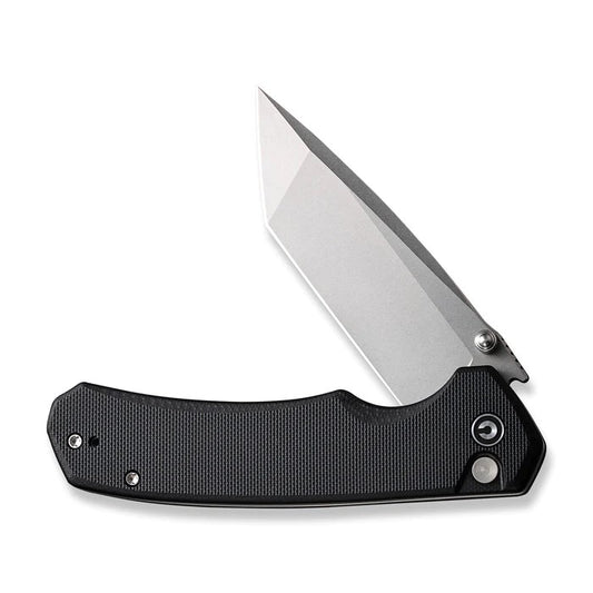 CIVIVI Knives™ Brazen Button Lock C19059C-1 Black G10 14C28N Stainless Steel Pocket Knife