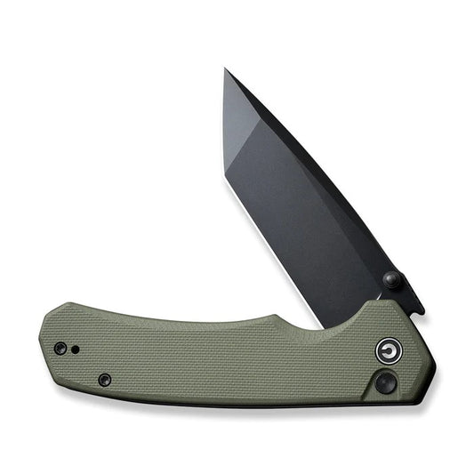 CIVIVI Knives™ Brazen Button Lock C19059C-2 OD Green G10 14C28N Stainless Steel Pocket Knife