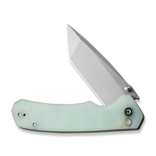 CIVIVI Knives™ Brazen Button Lock C19059C-3 Natural G10 14C28N Stainless Steel Pocket Knife