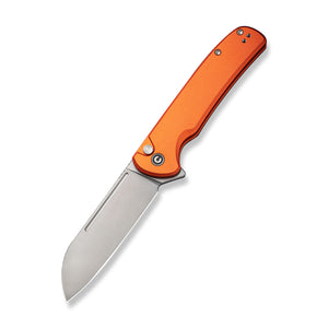 CIVIVI Knives™ Chevalier II Button Lock C20022B-2 Orange Aluminum 14C28N Stainless Steel Pocket Knife