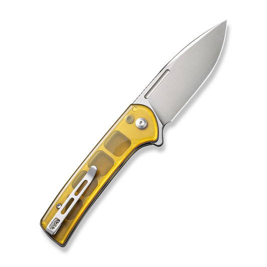 CIVIVI Knives™ Conspirator Button Lock C21006-5 Translucent Ultem Nitro-V Stainless Steel Pocket Knife