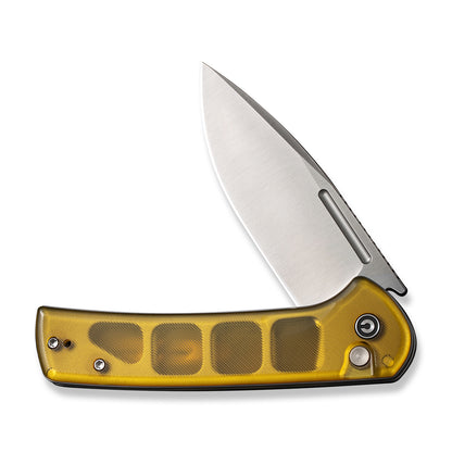 CIVIVI Knives™ Conspirator Button Lock C21006-5 Translucent Ultem Nitro-V Stainless Steel Pocket Knife
