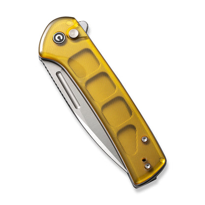 CIVIVI Knives™ Conspirator Button Lock C21006-5 Translucent Ultem Nitro-V Stainless Steel Pocket Knife