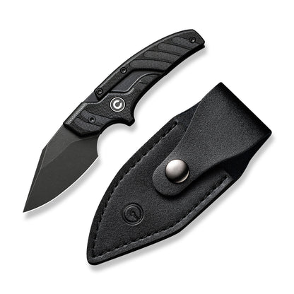 CIVIVI Knives™ Typhoeus Fixed Blade/Push-knife C21036-1 Black G10 14C28N Stainless Steel Knife