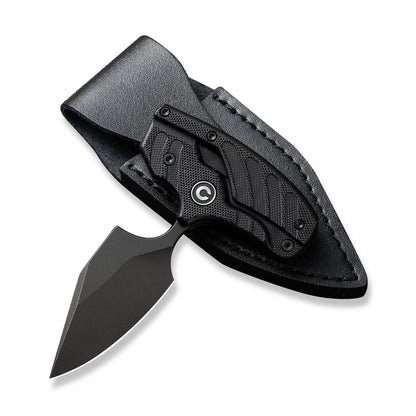 CIVIVI Knives™ Typhoeus Fixed Blade/Push-knife C21036-1 Black G10 14C28N Stainless Steel Knife