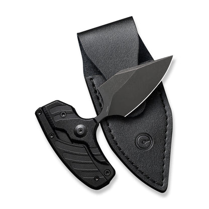 CIVIVI Knives™ Typhoeus Fixed Blade/Push-knife C21036-1 Black G10 14C28N Stainless Steel Knife