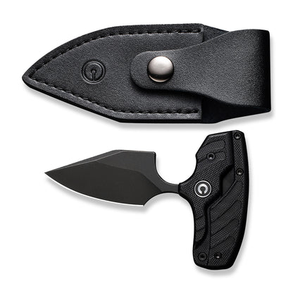 CIVIVI Knives™ Typhoeus Fixed Blade/Push-knife C21036-1 Black G10 14C28N Stainless Steel Knife