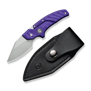 CIVIVI Knives™ Typhoeus Fixed Blade/Push-knife C21036-2 Purple G10 14C28N Stainless Steel Knife