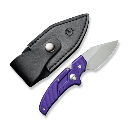 CIVIVI Knives™ Typhoeus Fixed Blade/Push-knife C21036-2 Purple G10 14C28N Stainless Steel Knife