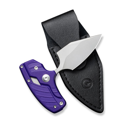 CIVIVI Knives™ Typhoeus Fixed Blade/Push-knife C21036-2 Purple G10 14C28N Stainless Steel Knife