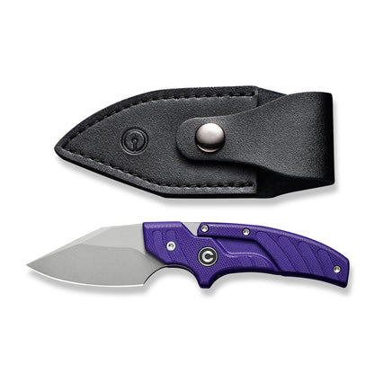 CIVIVI Knives™ Typhoeus Fixed Blade/Push-knife C21036-2 Purple G10 14C28N Stainless Steel Knife