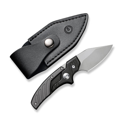 CIVIVI Knives™ Typhoeus Fixed Blade/Push-knife C21036-3 Black Aluminum and Gray Aluminum 14C28N Stainless Steel Knife