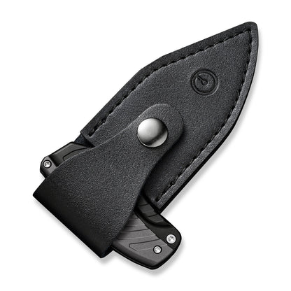 CIVIVI Knives™ Typhoeus Fixed Blade/Push-knife C21036-3 Black Aluminum and Gray Aluminum 14C28N Stainless Steel Knife