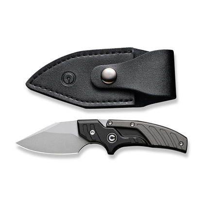 CIVIVI Knives™ Typhoeus Fixed Blade/Push-knife C21036-3 Black Aluminum and Gray Aluminum 14C28N Stainless Steel Knife