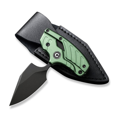 CIVIVI Knives™ Typhoeus Fixed Blade/Push-knife C21036-4 Green Aluminum 14C28N Stainless Steel Knife