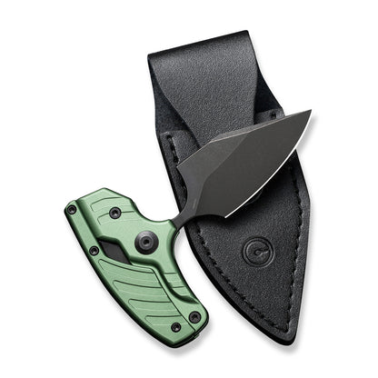 CIVIVI Knives™ Typhoeus Fixed Blade/Push-knife C21036-4 Green Aluminum 14C28N Stainless Steel Knife