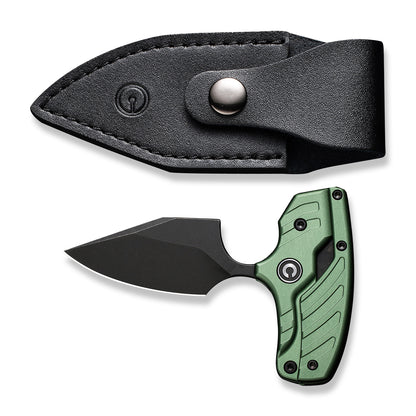 CIVIVI Knives™ Typhoeus Fixed Blade/Push-knife C21036-4 Green Aluminum 14C28N Stainless Steel Knife