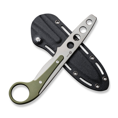 CIVIVI Knives™ Varius Fixed Blade Trainer C22009C-2 OD Green G10 D2 Semi-Stainless Steel Knife