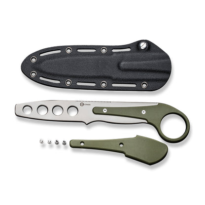 CIVIVI Knives™ Varius Fixed Blade Trainer C22009C-2 OD Green G10 D2 Semi-Stainless Steel Knife