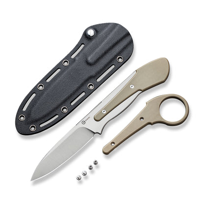 CIVIVI Knives™ Varius Fixed Blade C22009D-2 Tan G10 D2 Semi-Stainless Steel Knife