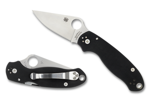 Spyderco Knives™ Para 3 Compression Lock C223GP Black G-10 CPM S45VN Stainless Steel Pocket Knife