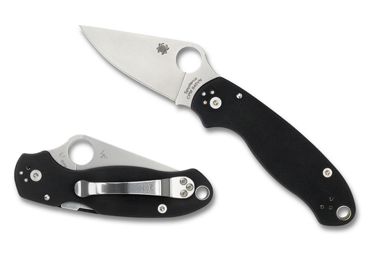 Spyderco Knives™ Para 3 Lightweight Liner Lock C223GP Black G-10 CPM S45VN Stainless Steel Pocket Knife