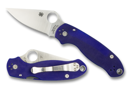 Spyderco Knives™ Para 3 Liner Lock C223GPDBL Dark Blue G-10 CPM S110V Stainless Steel Pocket Knife