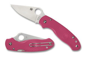 Spyderco Knives™ Para 3 Back Lock C223PPN Pink FRN CTS-BD1N Stainless Steel Pocket Knife