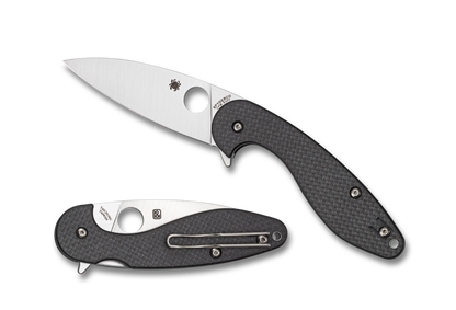 Spyderco Knives™ Sliverax Lockback C228CFP Carbon Fiber and G-10 Laminate CPM S30V Stainless Steel Pocket Knife