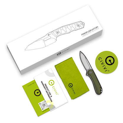 CIVIVI Knives™ Propugnator Fixed Blade C23002-1 Black G10 D2 Semi-Stainless Steel Knife