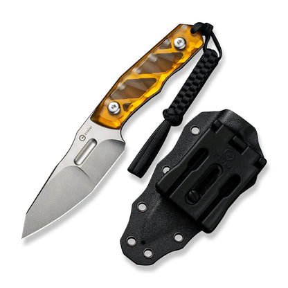 CIVIVI Knives™ Propugnator Fixed Blade C23002-3 Yellow Ultem D2 Semi-Stainless Steel Knife