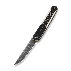 CIVIVI Knives™ Kwaiq Liner Lock C23015-DS1 Ivory & Black G10 Damascus Steel Pocket Knife
