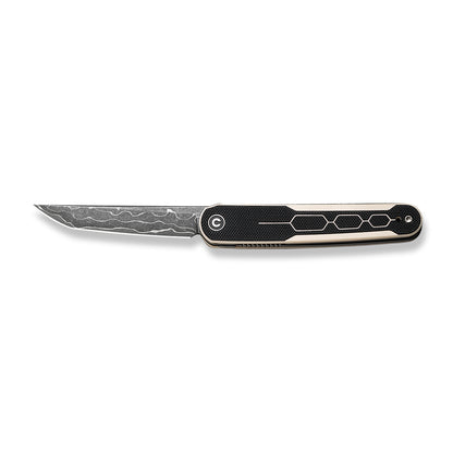 CIVIVI Knives™ Kwaiq Liner Lock C23015-DS1 Ivory & Black G10 Damascus Steel Pocket Knife