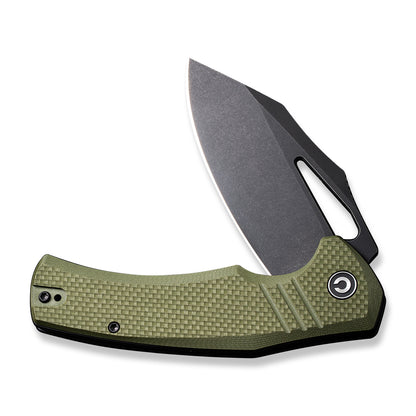 CIVIVI Knives™ Bulltusk Liner Lock C23017-2 OD Green G10 14C28N Stainless Steel Pocket Knife