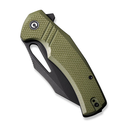 CIVIVI Knives™ Bulltusk Liner Lock C23017-2 OD Green G10 14C28N Stainless Steel Pocket Knife