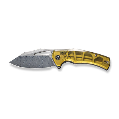 CIVIVI Knives™ Bulltusk Liner Lock C23017-DS1 Translucent Ultem Damascus Steel Pocket Knife