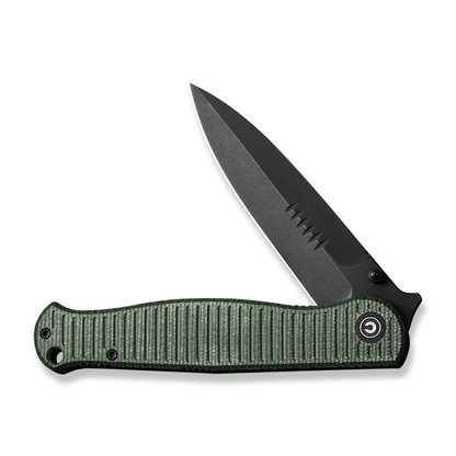 CIVIVI Knives™ RS71 Liner Lock C23025-3 Green Micarta Nitro-V Stainless Steel Pocket Knife
