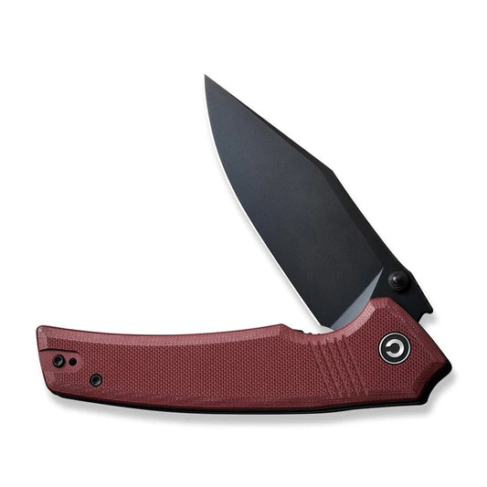 CIVIVI Knives™ Tranquil Liner Lock C23027-2 Burgundy G10 14C28N Stainless Steel Pocket Knife