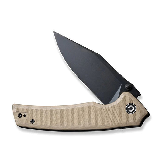 CIVIVI Knives™ Tranquil Liner Lock C23027-3 Tan G10 14C28N Stainless Steel Pocket Knife