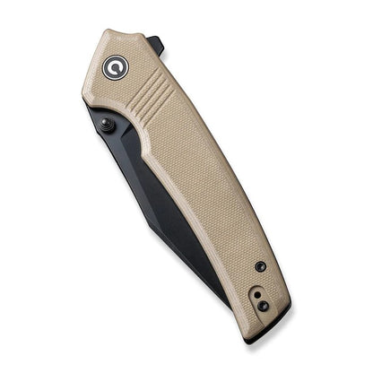 CIVIVI Knives™ Tranquil Liner Lock C23027-3 Tan G10 14C28N Stainless Steel Pocket Knife