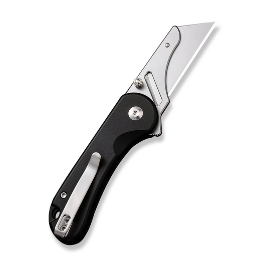CIVIVI Knives™ Elementum Utility Button Lock C23039B-1 Black Aluminum 6Cr Stainless Steel Pocket Knife
