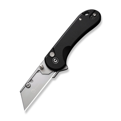 CIVIVI Knives™ Elementum Utility Button Lock C23039B-1 Black Aluminum 6Cr Stainless Steel Pocket Knife