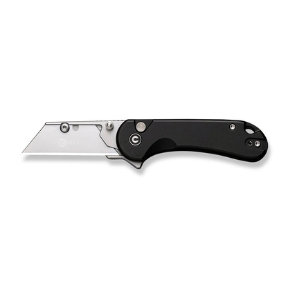 CIVIVI Knives™ Elementum Utility Button Lock C23039B-1 Black Aluminum 6Cr Stainless Steel Pocket Knife