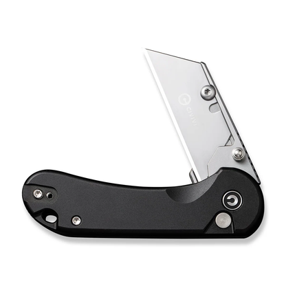 CIVIVI Knives™ Elementum Utility Button Lock C23039B-1 Black Aluminum 6Cr Stainless Steel Pocket Knife