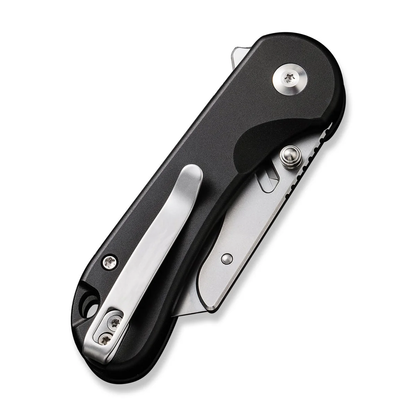 CIVIVI Knives™ Elementum Utility Button Lock C23039B-1 Black Aluminum 6Cr Stainless Steel Pocket Knife