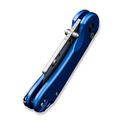 CIVIVI Knives™ Elementum Utility Button Lock C23039B-2 Blue Aluminum 6Cr Stainless Steel Pocket Knife